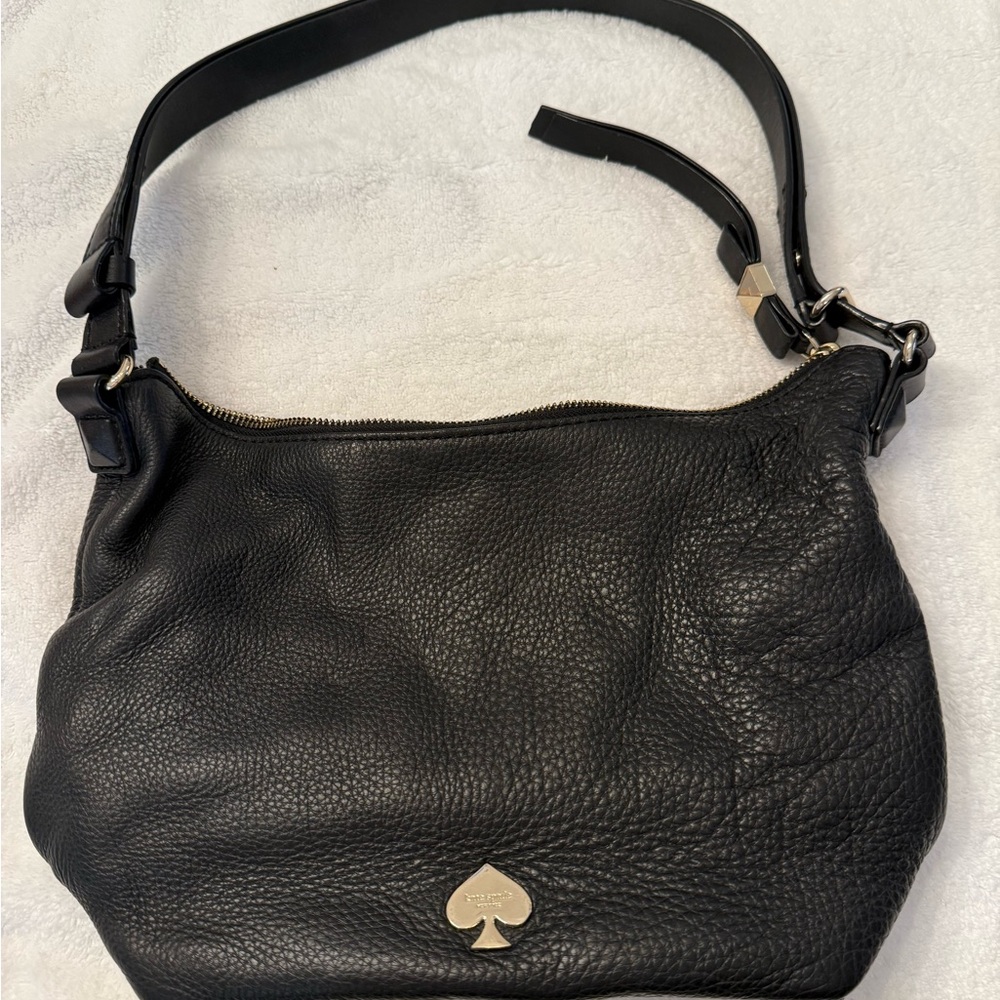 Kate Spade Black Textured Shoulder Bag